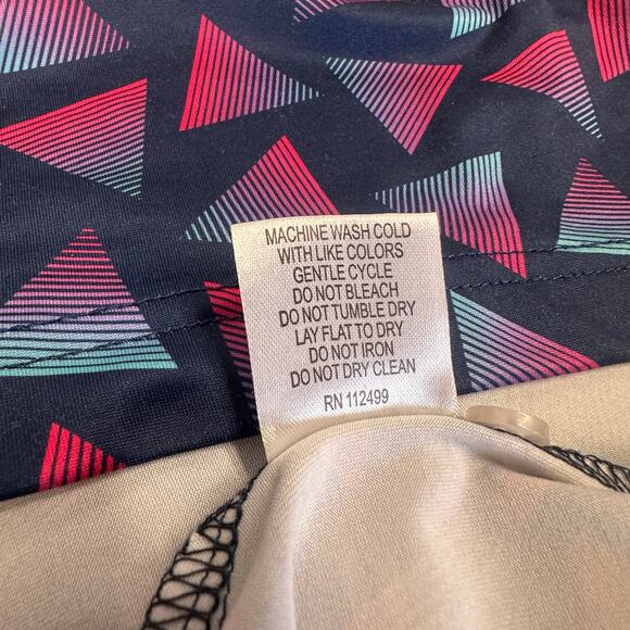 Tailor Byrd Navy Bue Purple Men XL Geometric Patterned Golf Polo Shirt Wicking - Picture 10 of 10